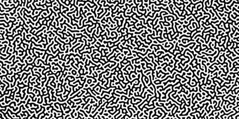 Abstract truing organic wallpaper Turing reaction diffusion monochrome seamless pattern. Turing reaction diffusion monochrome seamless pattern with chaotic.  