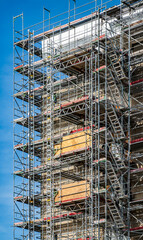 Obraz premium typical scaffolding at a construction site