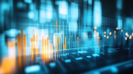 Data Visualization with Abstract Bar Graphs and Digital Interfaces