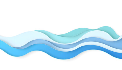 Flowing abstract waves digital art fluid design modern aesthetics colorful palette