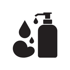 Black Soap Dispenser Silhouettes Vector Set – Bathroom Pump Bottle Clipart