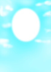 空の中に浮かび上がるフレーム