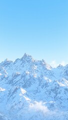 Obraz premium Snowy mountain range