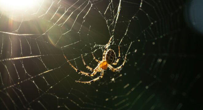 Spider in its Web Photo