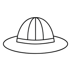 black hat isolated on white