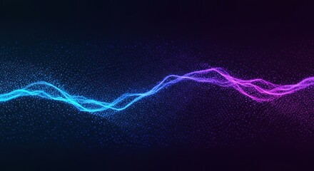Abstract Wavy Data Visualization Illustration