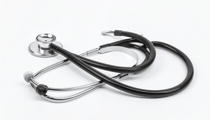 stethoscope on white background