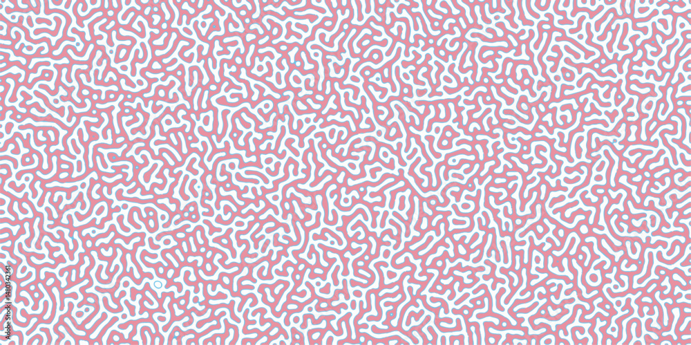 Poster Turing Abstract Pattern, suitable for any business. pink gradient color diffusion reaction seamless pattern. An abstract Reaction-diffusion or Turing pattern formation, coral reef, natural texture	