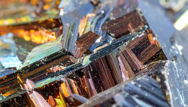 Exploring the intricate beauty of biotite crystals natural formation close-up photography vibrant environment
