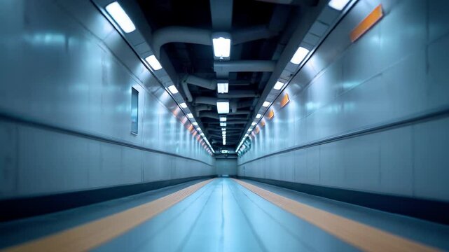 I keep walking down the empty subway aisle　誰もいない地下鉄の通路を歩き続ける
