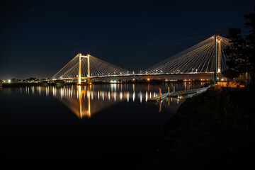 Ed Hendler Bridge in Kennewick crossing the Columbia River, WA