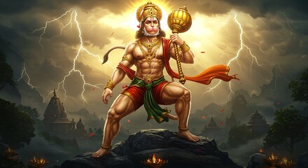 Hanuman in Thunderous Glory