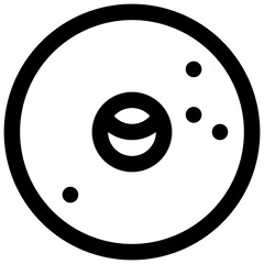 Fototapeta premium Wheel. Editable stroke vector icon.