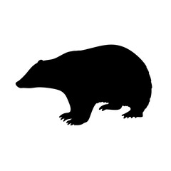 Download high resolution badger silhouette vector image for graphic design projects online use now