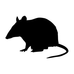 Download the perfect black rat silhouette vector illustration for free commercial use today now