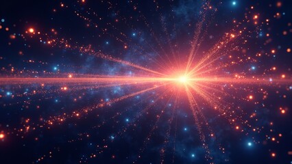 Radiant cosmic scenery