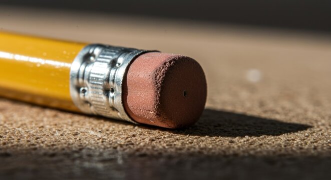 Pencil eraser close-up, Photo