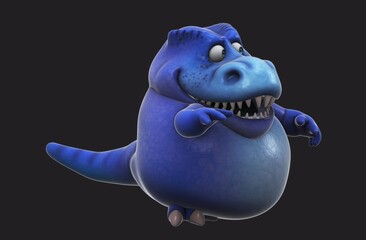 Fun 3D cartoon dino talking © Julien Tromeur