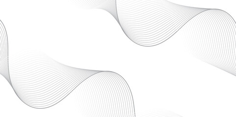 Abstract vector illustration featuring smooth wave lines on a transparent background. Suitable for technology, digital data, network communication, and modern design themes. Ideal for use in web inter