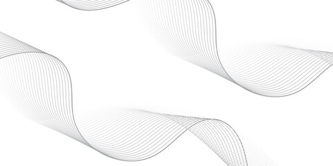 Abstract vector illustration featuring smooth wave lines on a transparent background. Suitable for technology, digital data, network communication, and modern design themes. Ideal for use in web inter