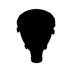 Silhouette of a bongo drum percussion instrument musical rhythm sound african conga drum music