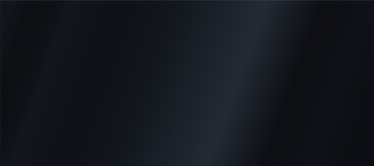 Abstract dark grey-black gradient background made of wavy curtain-like spots or soft textured fabric. Design space template. Art & Illustration