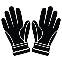 Obraz premium Construction worker element isolated industrial gloves on white background