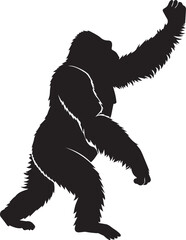 silhouette of a Gorilla 