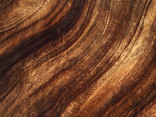 Detailed spiral grain of sanded mahogany wood texture