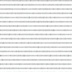 Thin vertical dashes vector seamless pattern. Black linear ornament. Retro black and white texture. Hand drawn regular doodle simple lines.