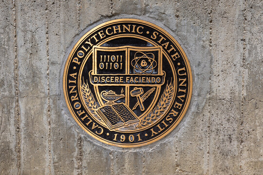 San Luis Obispo, CA -  May 3 2025: Crest of California Polytechnic State University