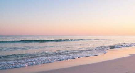 Obraz premium Peaceful Pastel Beachscape