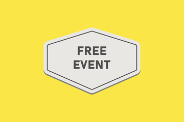 Free event web banner templates. Vector Illustration