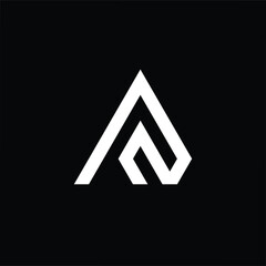 Sleek A and N monogram in flat style — where minimalism meets bold identity. Ideal for logos that speak with modern elegance and clarity