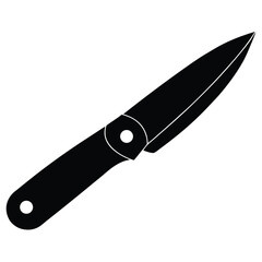 Construction worker element isolated utility knife on white background