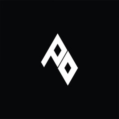 Modern flat style logo featuring the letters P and O. Clean, minimalist design perfect for branding, business identity, and corporate use.