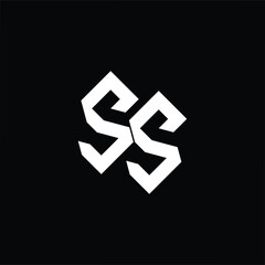 Simple and modern flat style logo with the letters SS. Clean, minimalist design ideal for branding, corporate identity, and business use.