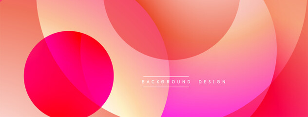 Abstract fluid shapes, vibrant pinks, oranges, gradients create modern background. Minimalist design, smooth transitions, dynamic composition.