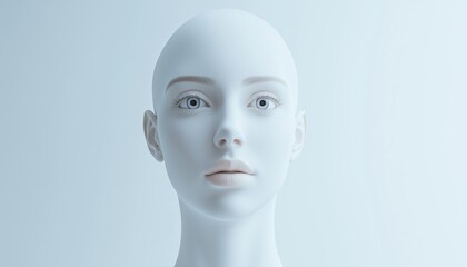 Stunning Studio Beauty Portrait Of A Young, Healthy Caucasian Woman With Fresh Skin Against Grey Background. Captivating Image.