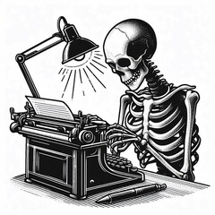 Skeleton Writer A Dark and Gritty Tale Unfolds