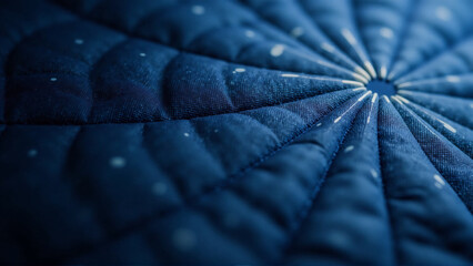 Dramatic Kumo Shibori - High Contrast Spiderweb Pattern