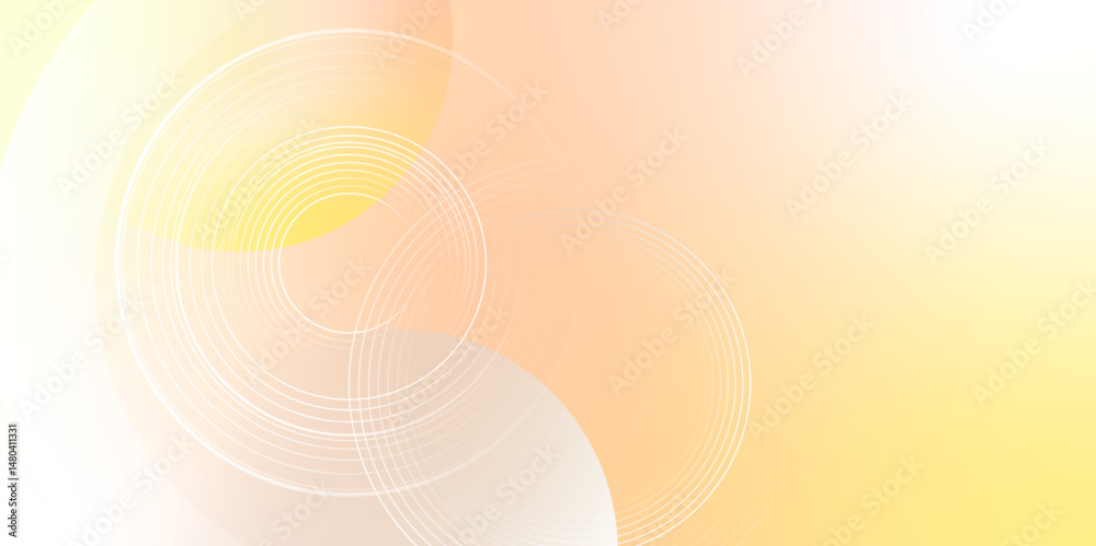 Poster soft abstract background with overlapping translucent white circles on a warm beige gradient. abstra