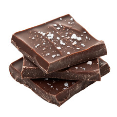 Delicious dark chocolate squares on food photography transparent png gourmet treats studio shot culinary delight for creative projects