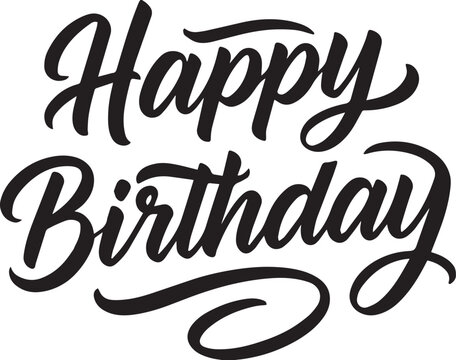 Birthday Calligraphy Text