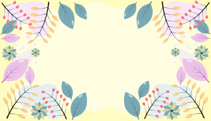 floral background with soft colors