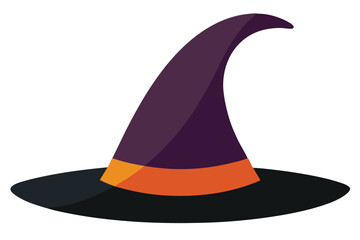 halloween witch hat and pumpkin