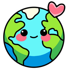 Earth love illustration 