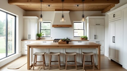 Modern Kitchen Space with Elegant Layout