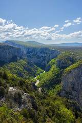 Naklejka premium Verdon Gorge displaying its breathtaking landscape in France