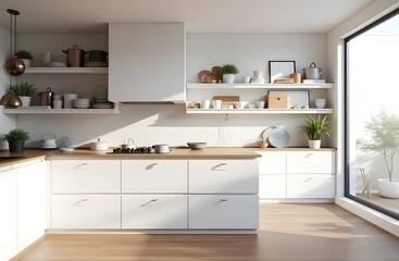 Modern Home Kitchen with Clean Interior Design